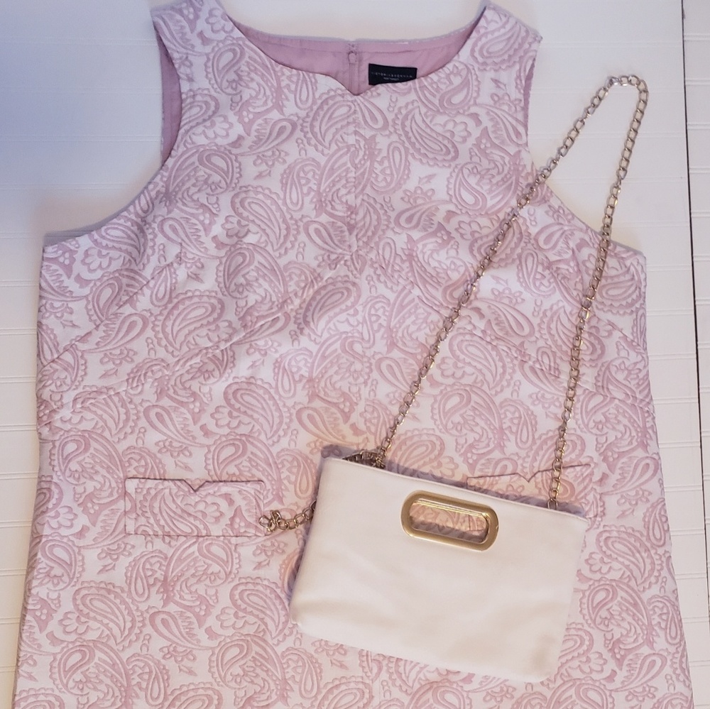 ❤🐝 Pink dress paisley/size 3X plus 5 star rating! - Picture 2 of 5